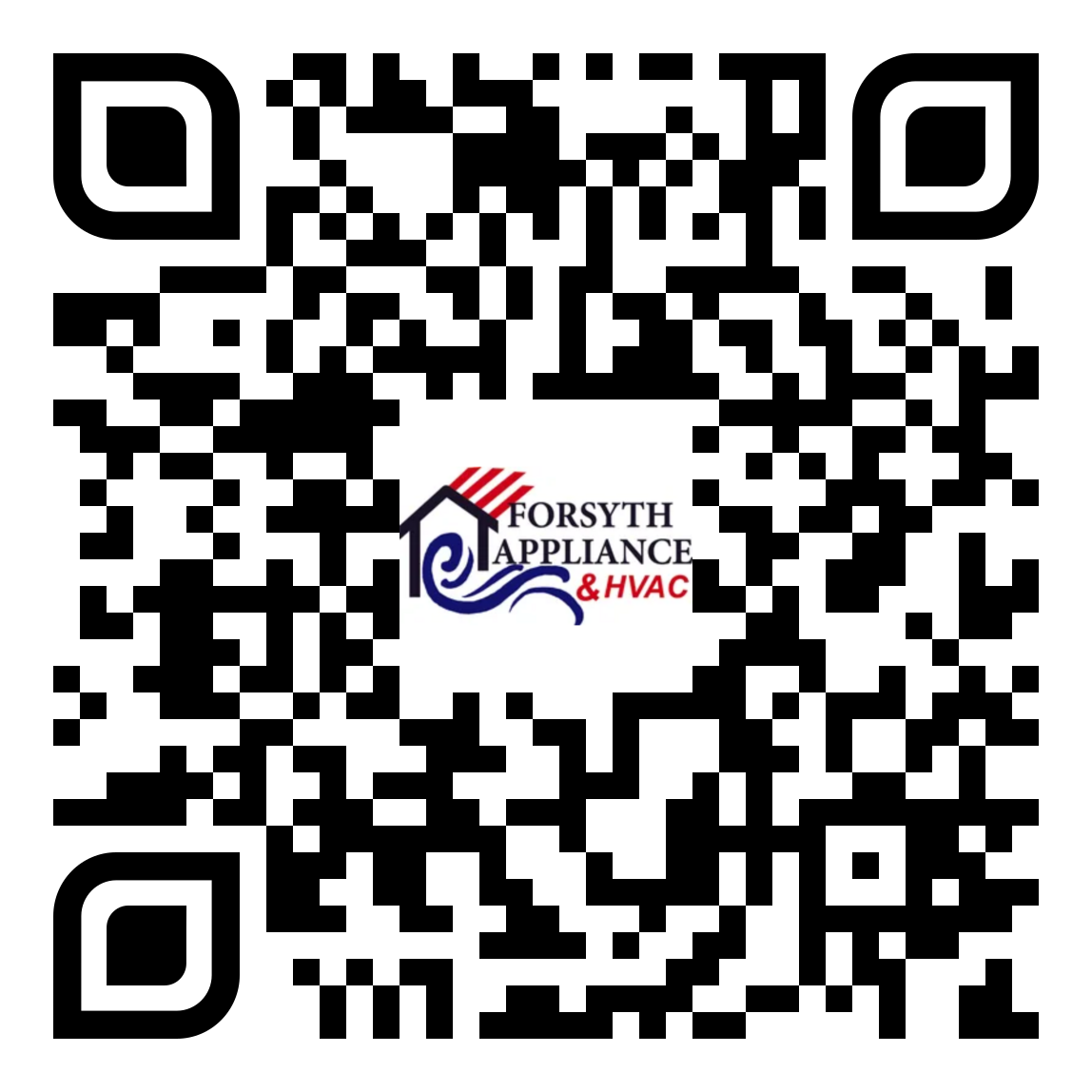 A qr code for forsyth appliance and hvac