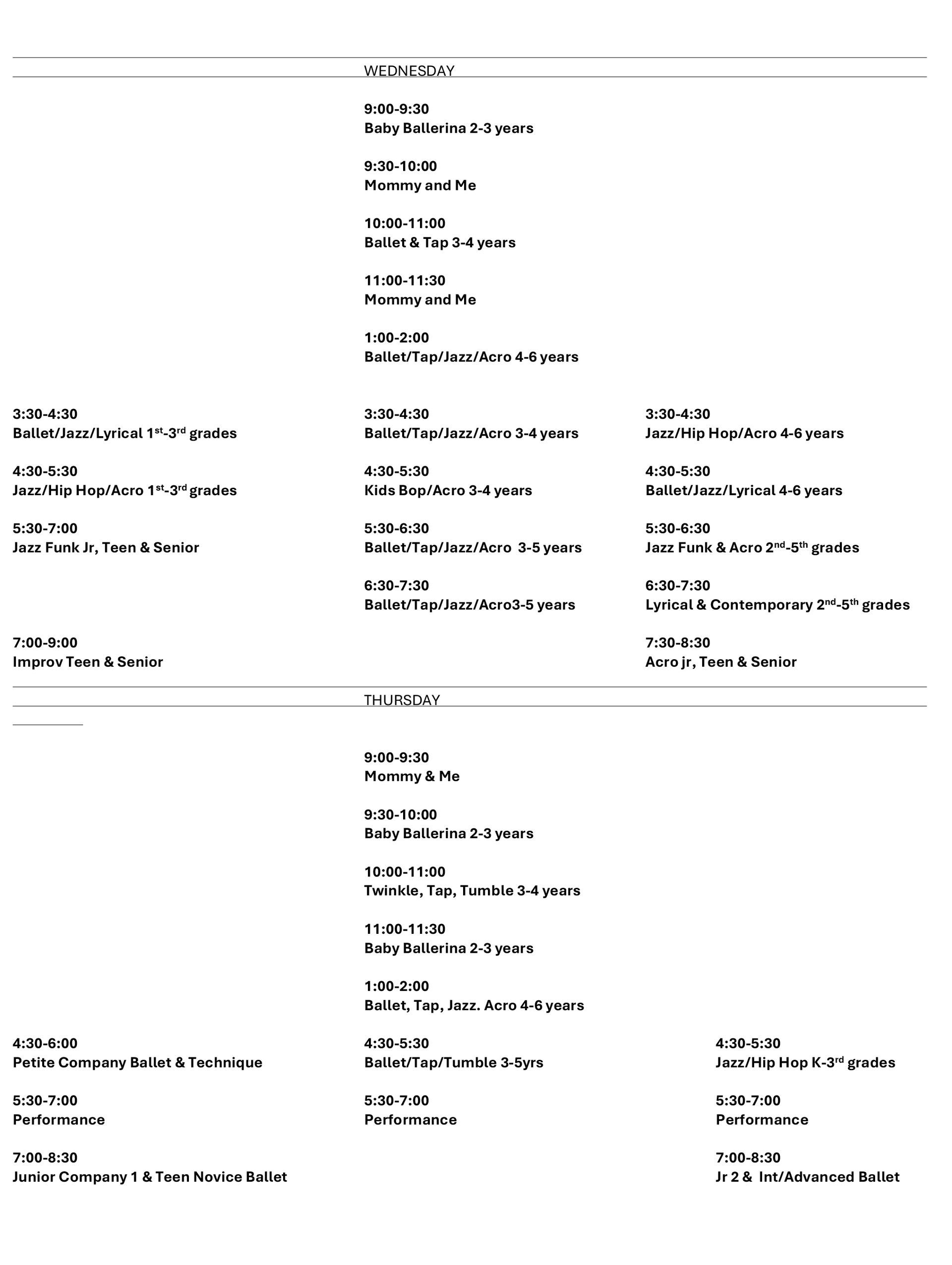 2025-2026 Season Schedule