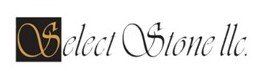 A logo for select stone llc on a white background