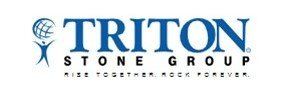 A triton stone group logo on a white background