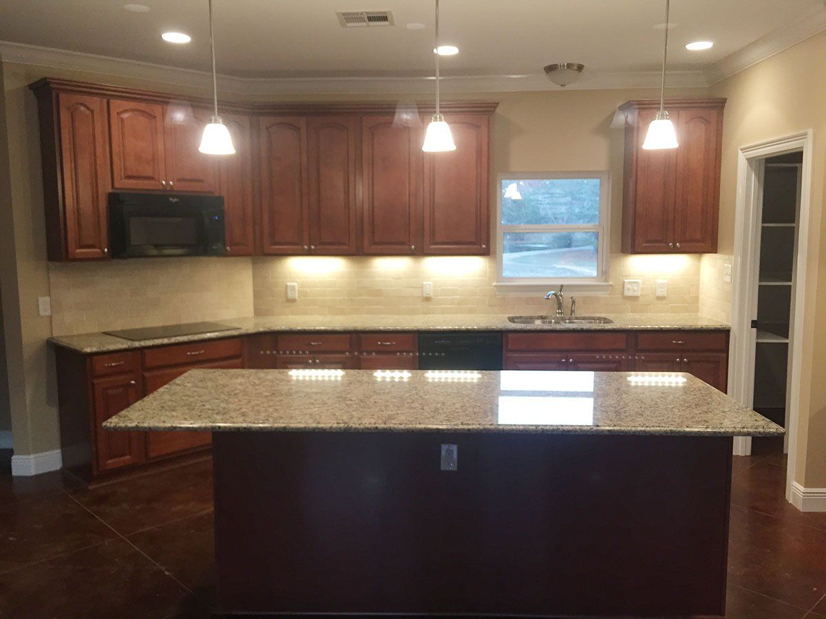 Granite kitchen countertop