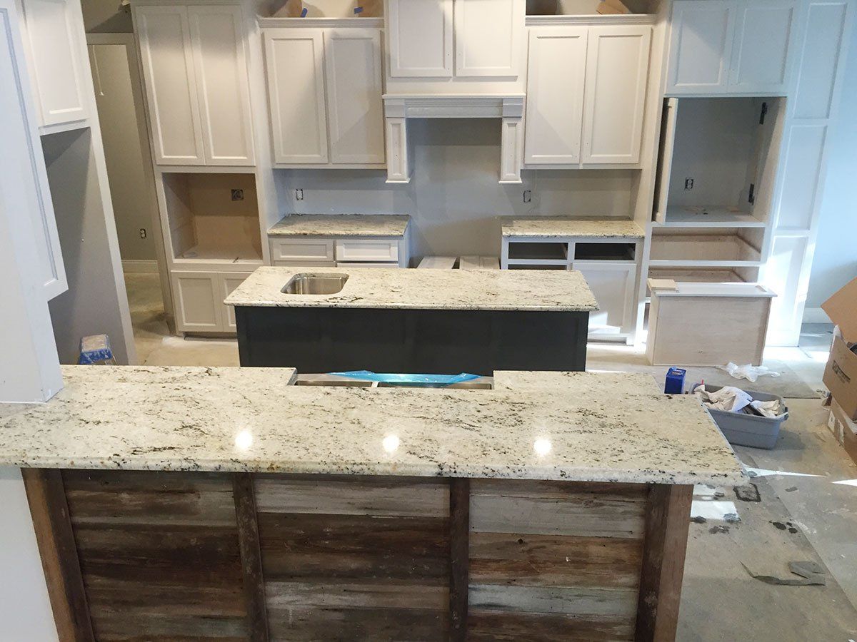 Granite kitchen countertop