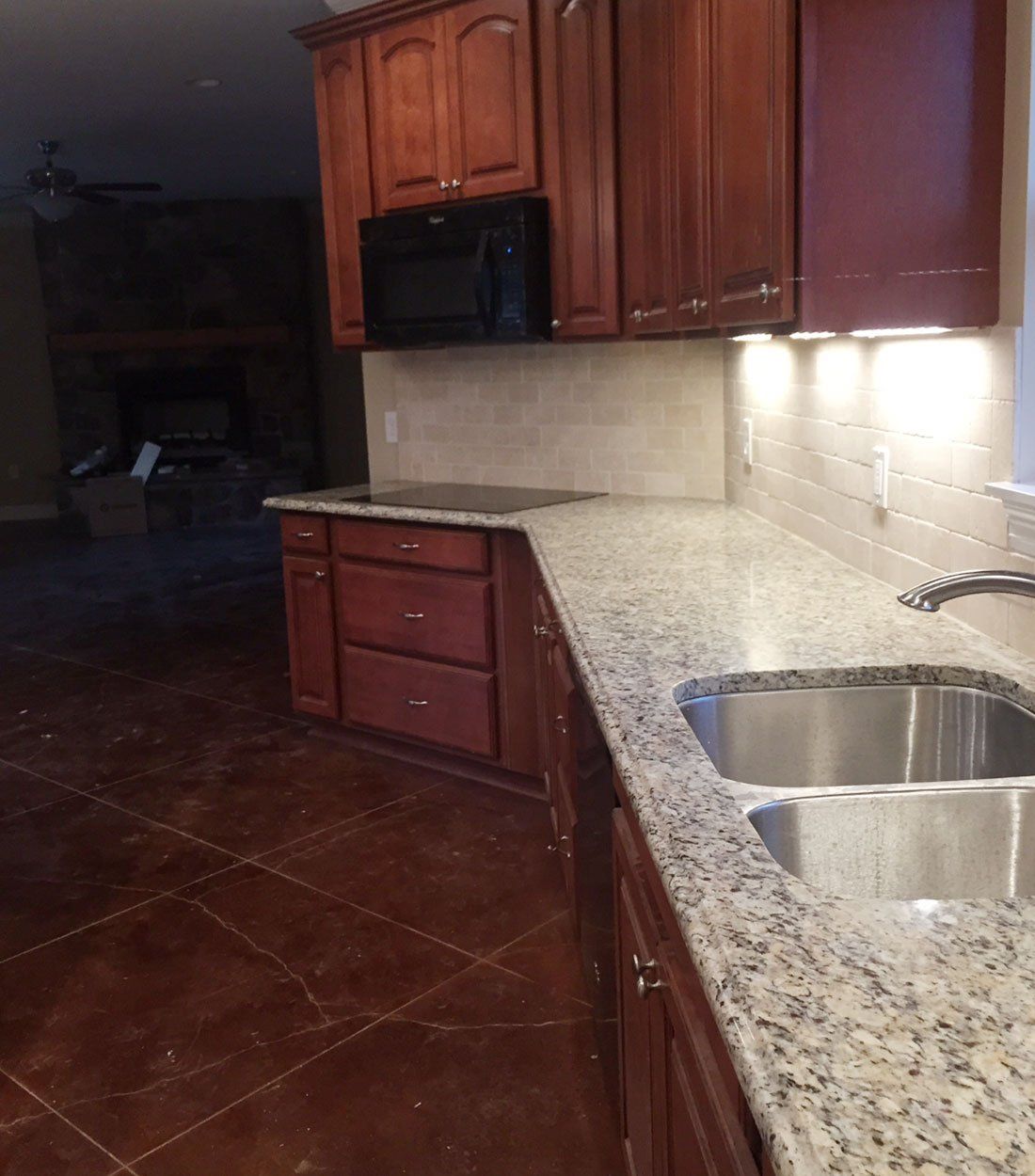Kitchen sink countertop