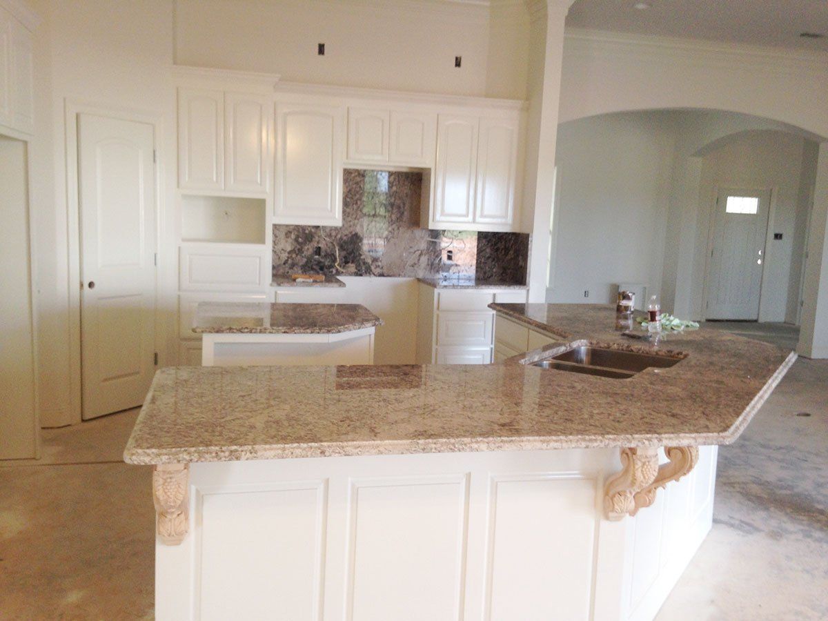 Granite kitchen countertop