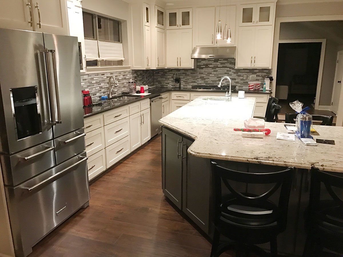 Granite kitchen countertop