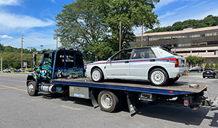 Flatbed towing