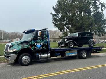 Flatbed towing