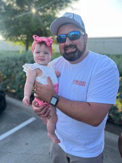 Nick S. w/ her daughter.