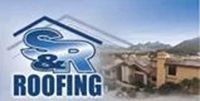 S&R Roofing logo with blue roof graphic and home photo, tagline “Without a Doubt!”