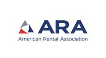 ARA logo: blue text