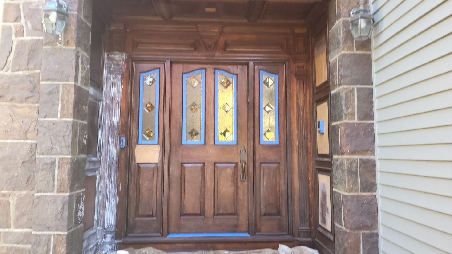 Before wood staining