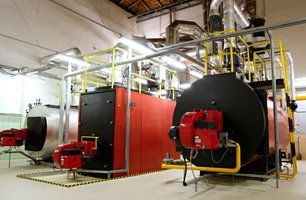 Boiler machines and pipes