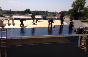 Men working on the roof