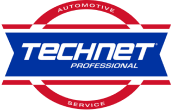 Technet Professional automotive service logo: red and white circle with 