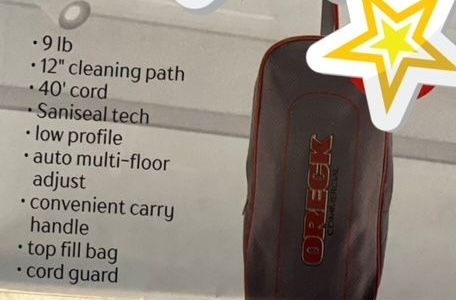 A picture of a cleaning bag with a star on it