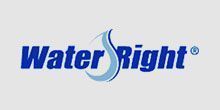Water Right logo: Blue text