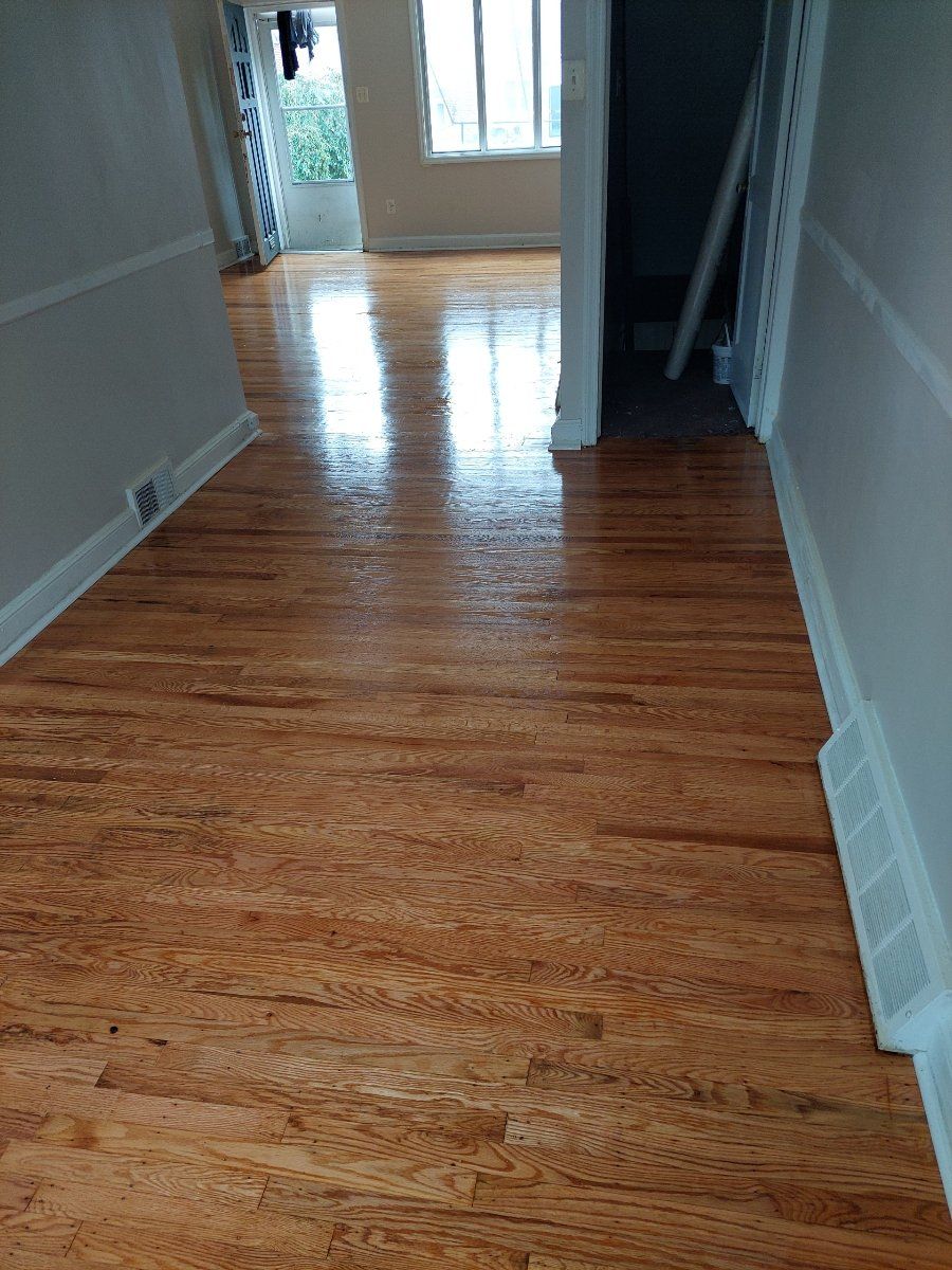 After hardwood flooring