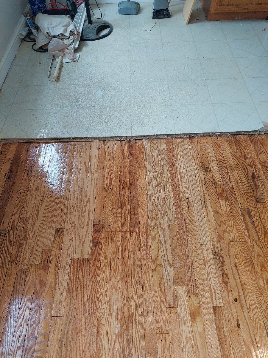 After hardwood flooring