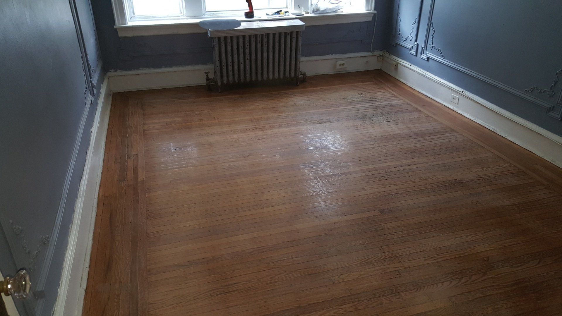 Before hardwood flooring