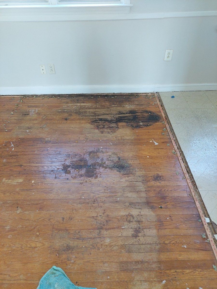 Before hardwood flooring