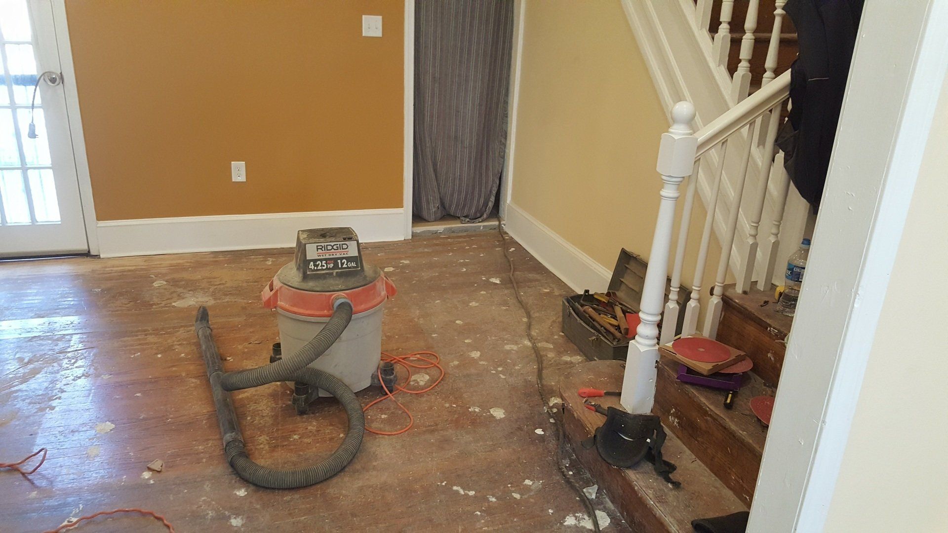 Before hardwood flooring installation
