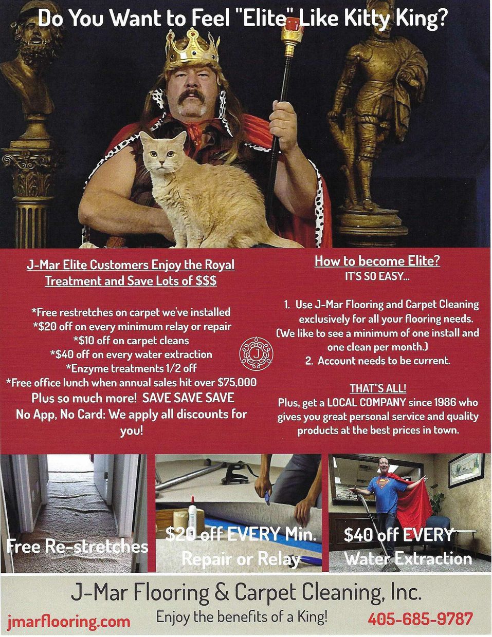 Man in a crown with a cat 