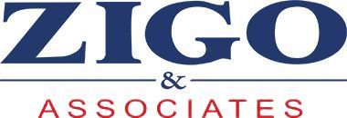 Logo for Zigo & Associates, with the company name in blue and "ASSOCIATES" in pink.