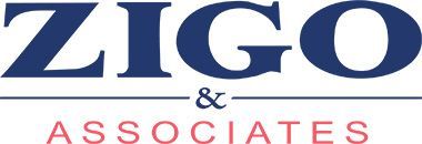 Logo for Zigo & Associates, with the company name in blue and "ASSOCIATES" in pink.