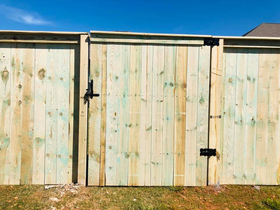 wood fence