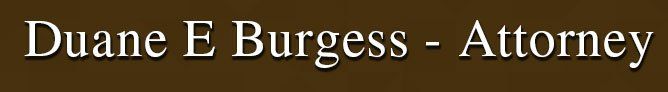 Burgess Duane E-Attorney logo