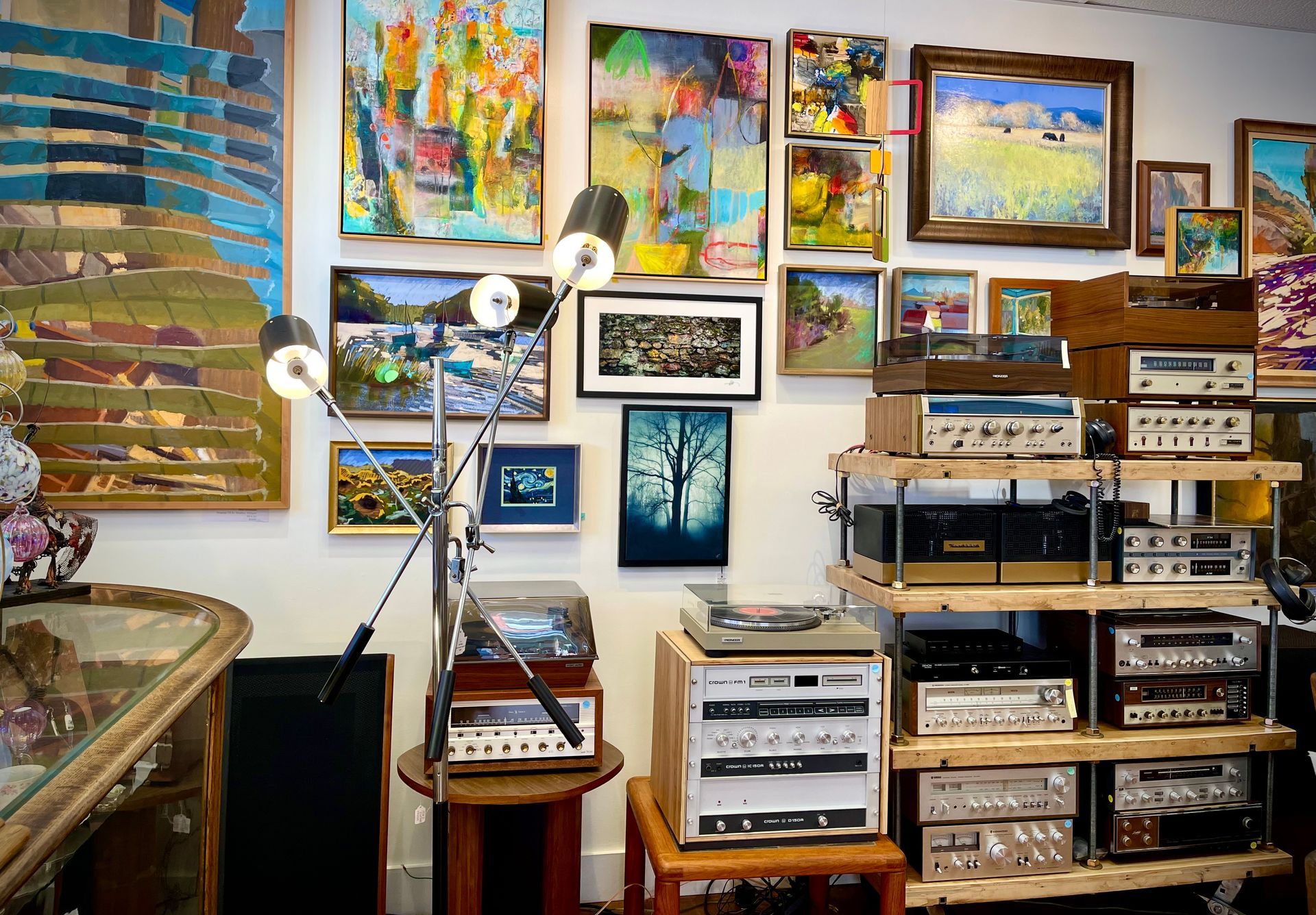 Paintings and vintage radios