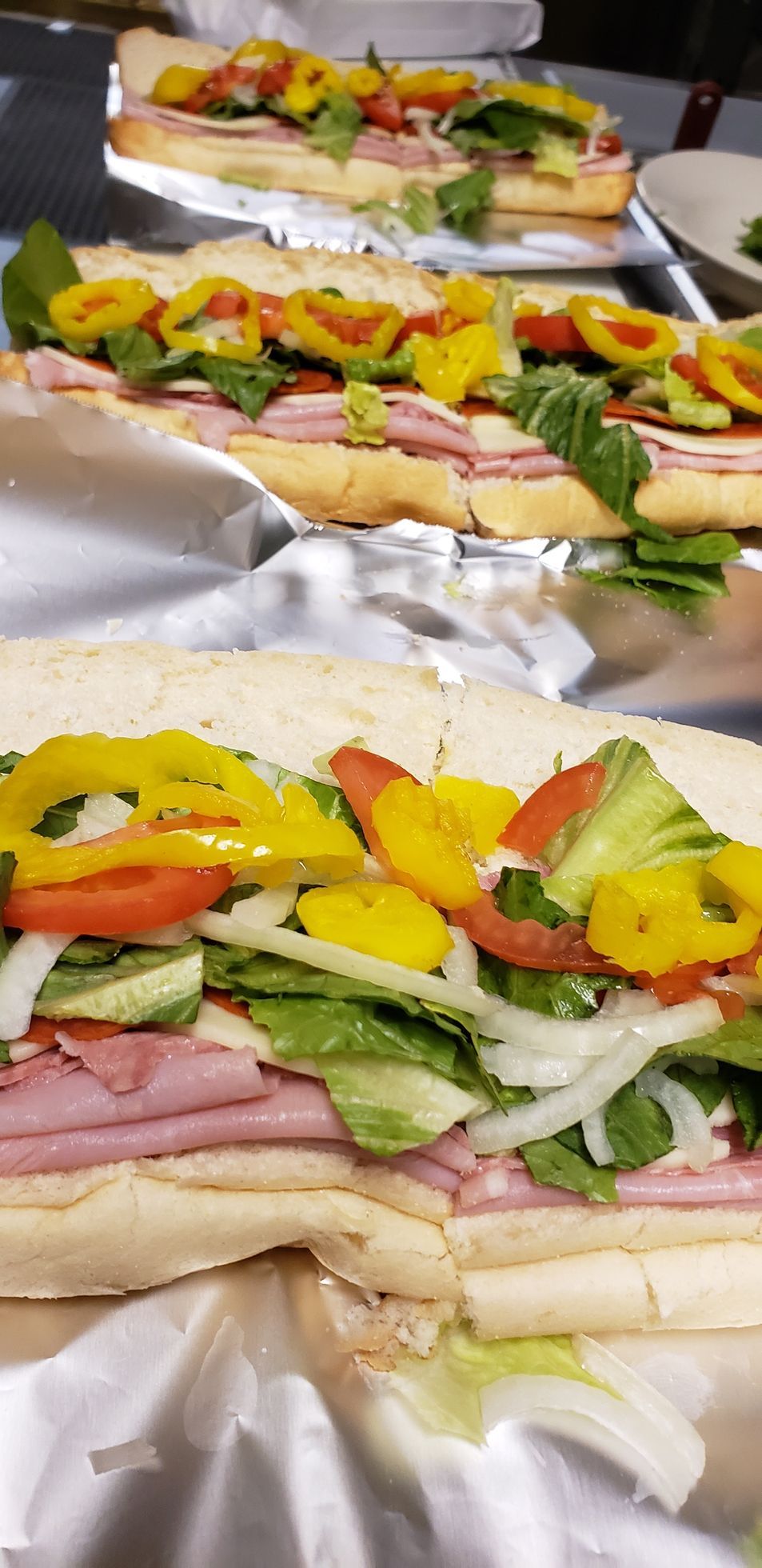 ham and cheese cold subs