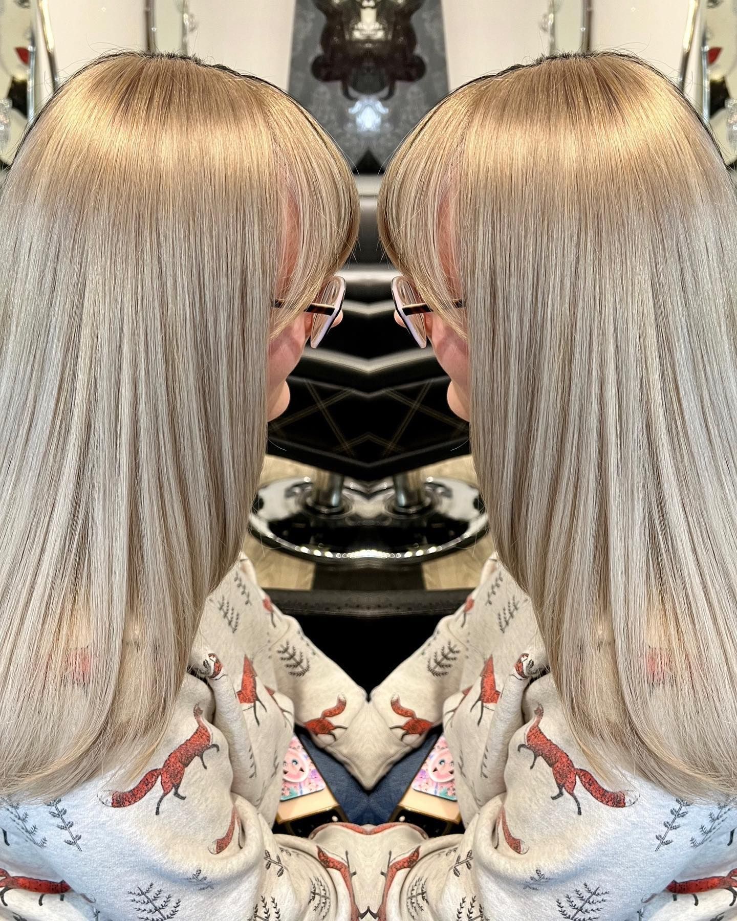 Before and after hair style