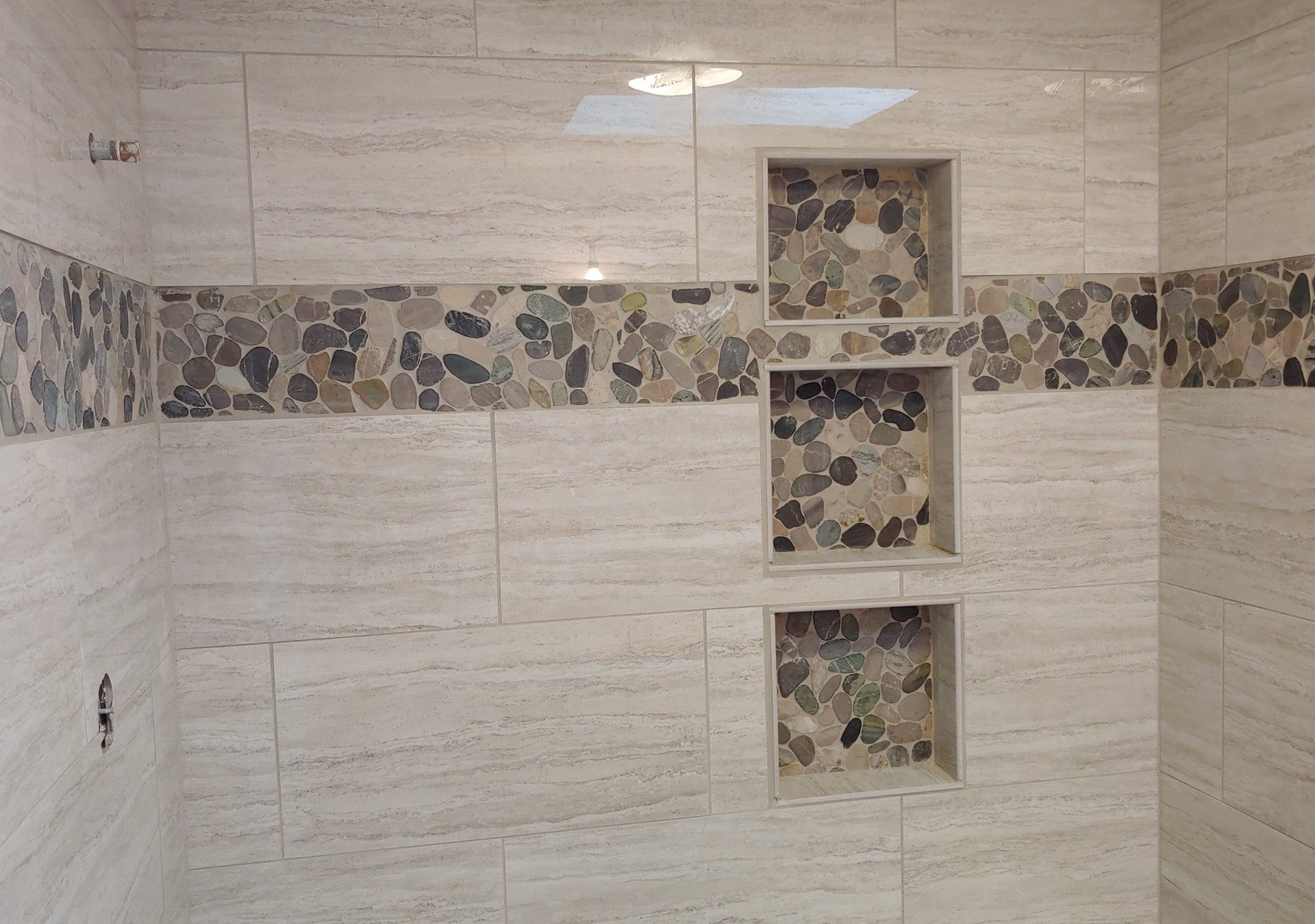 Shower room tiles