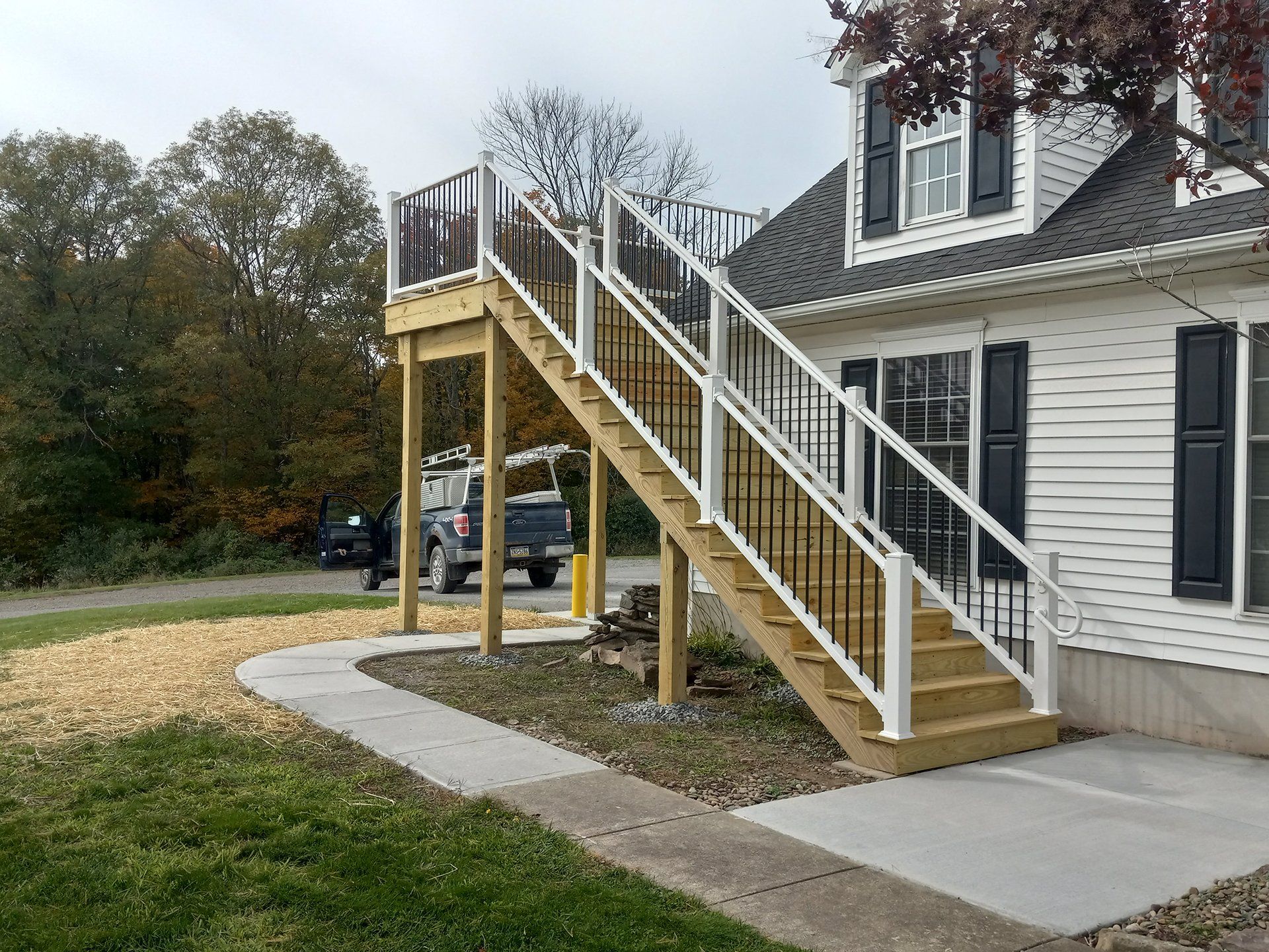 Stairs to the second floor terrace
