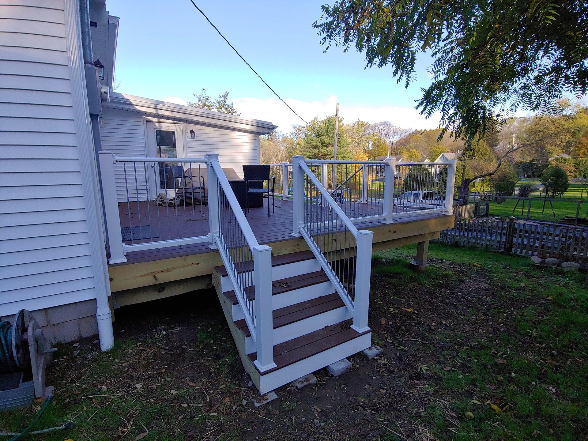 Stairs to the deck