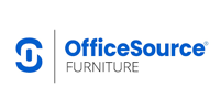 OfficeSource furniture logo in blue and gray.