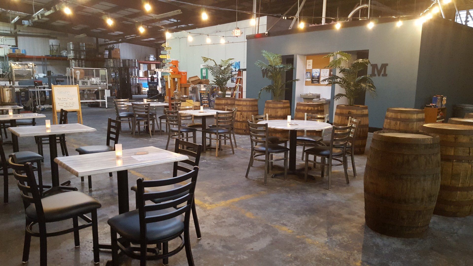 air conditioned taproom and addition