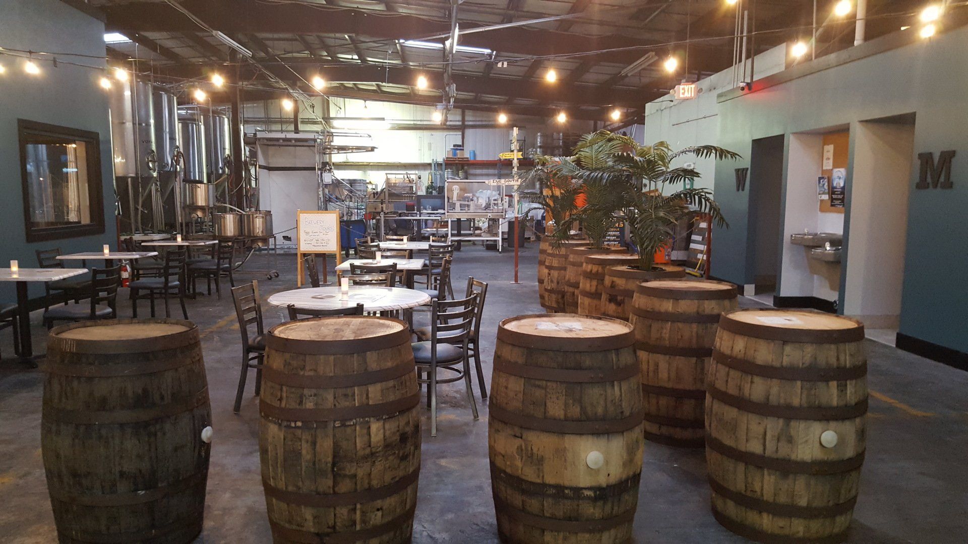 air conditioned taproom and addition