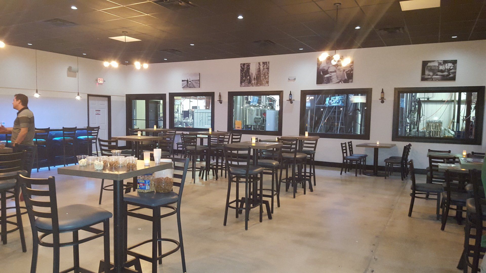 air conditioned taproom and addition