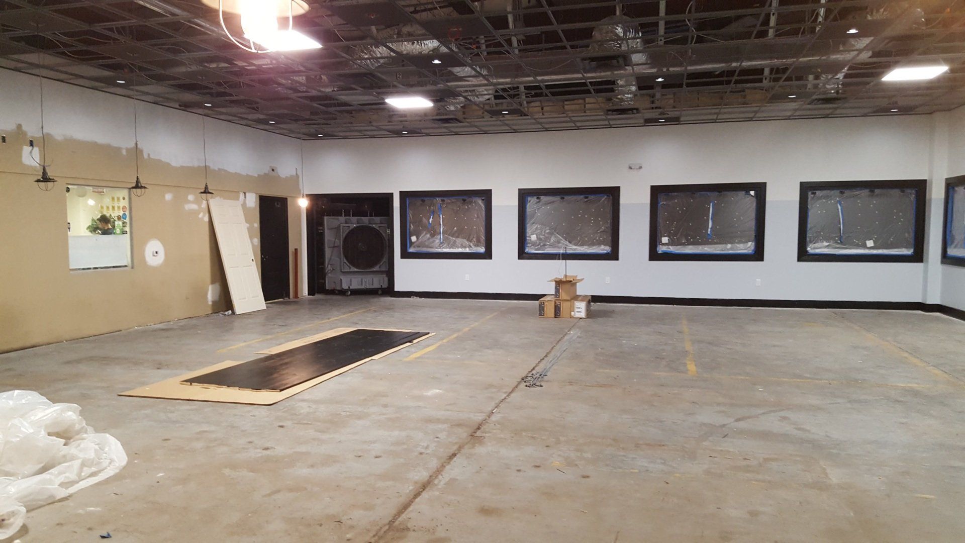 air conditioned taproom and addition