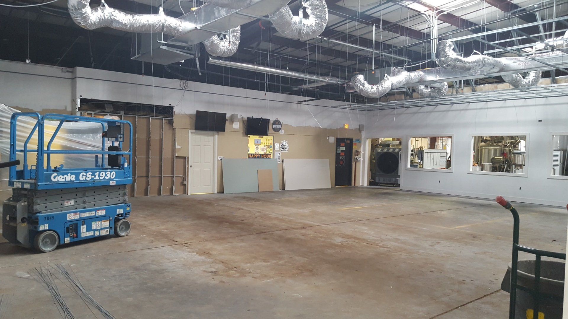 air conditioned taproom and addition