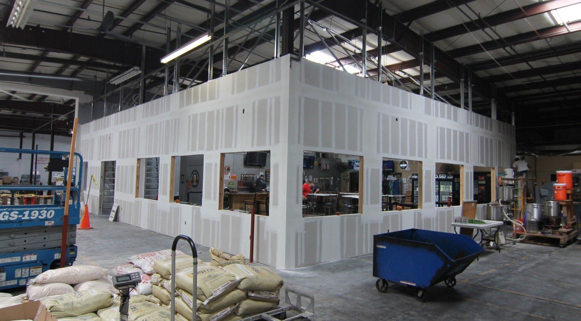 air conditioned taproom and addition