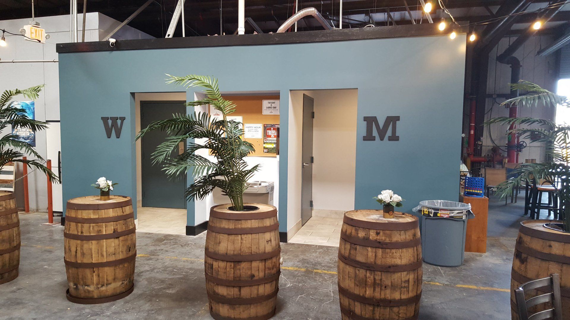 air conditioned taproom and addition