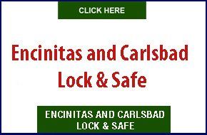 An advertisement for Encinitas and Carlsbad lock and safe