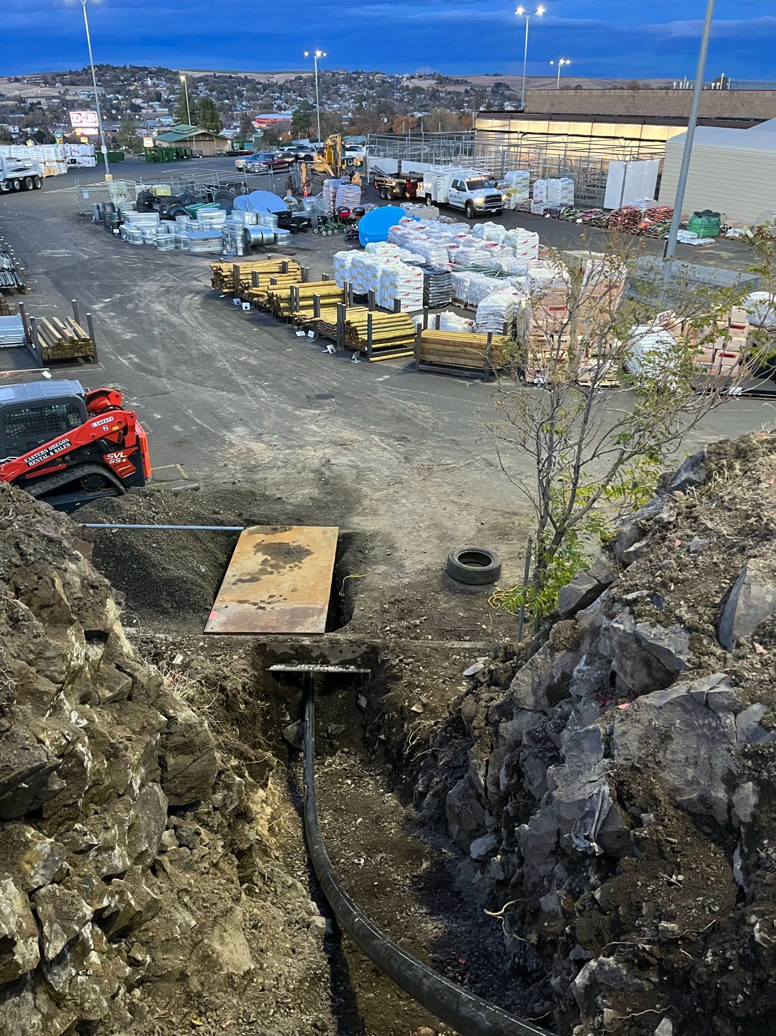 Trenchless technology being installed in a property
