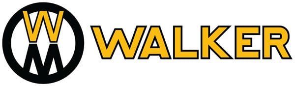 Walker logo with black and yellow stylized “W” emblem and bold “WALKER” text