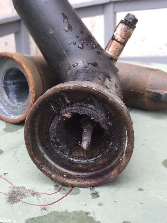 Burnt electrical device