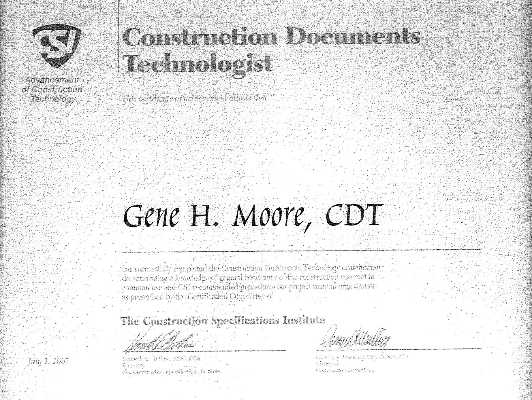 Construction Documents Technologist