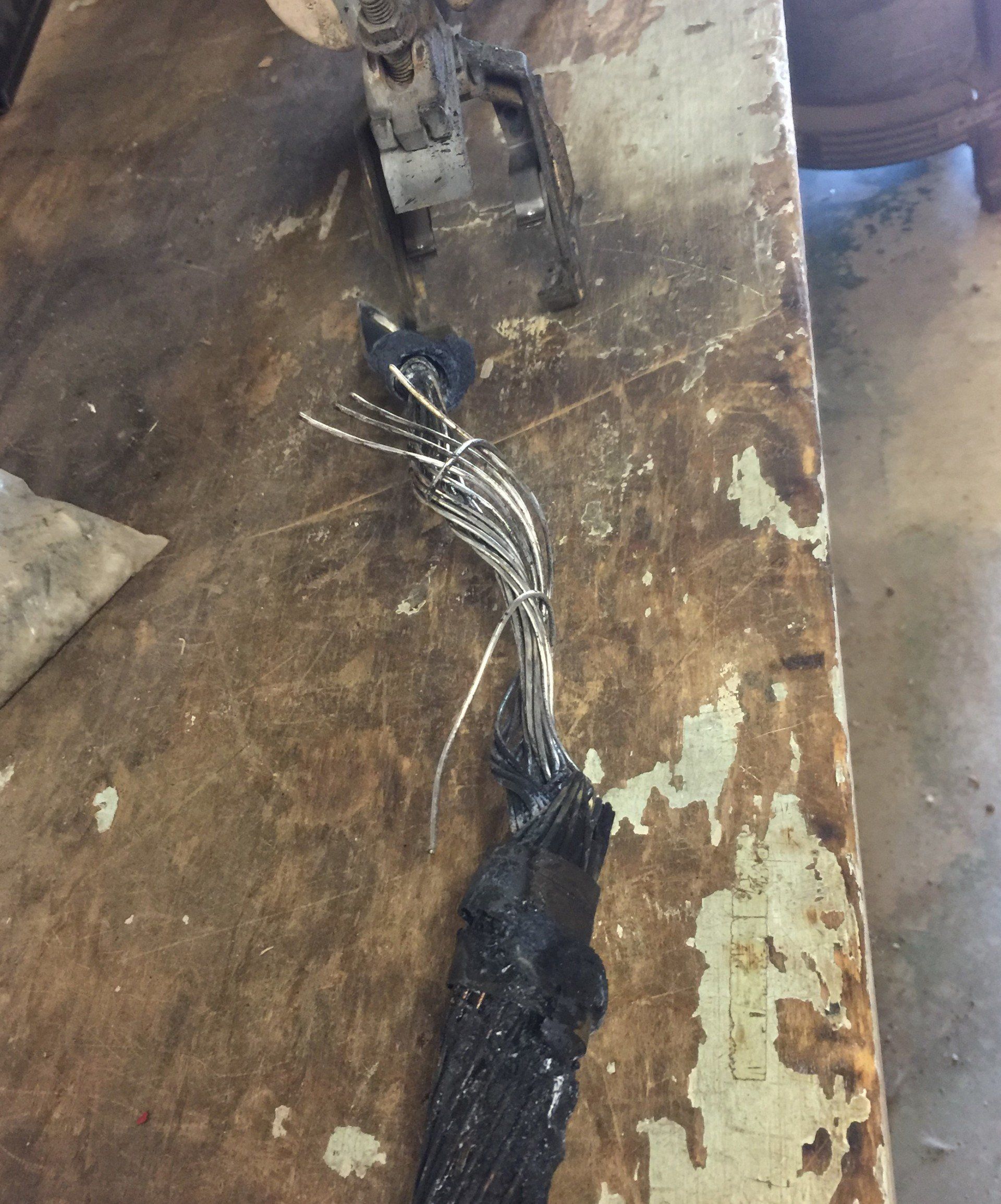 Damaged electrical wiring